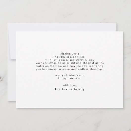 LUCY Rood Groen Schattige Fun Family Vrolijk Kerst Feestdagenkaart (Achterkant)