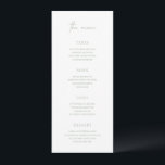 Lucy Sage Green Classic Elegant Bruiloft Menu<br><div class="desc">Elegant huwelijksmenu met een klassieke stijl met een combinatie van scripttypografie en traditionele seriële lettertypen. Dit eenvoudige ontwerp gaat goed samen met elke stijl van bruiloft.</div>