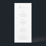Lucy Sage Green Classic Elegant Bruiloft Menu<br><div class="desc">Elegant huwelijksmenu met een klassieke stijl met een combinatie van scripttypografie en traditionele seriële lettertypen. Dit eenvoudige ontwerp gaat goed samen met elke stijl van bruiloft.</div>