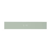Lucy Sage Green Classic Elegant Bruiloft Uitnodigingen Wikkel (Vlak)