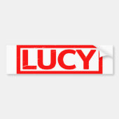 Lucy Stamp Bumpersticker (Voorkant)