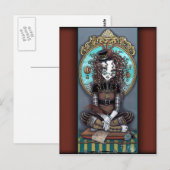 "Lucy" Steam Punk Fairy Art Briefkaart (Voorkant / Achterkant)