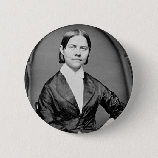 Lucy Stone American Abolitionist en Suffragist Ronde Button 5,7 Cm (Voorkant)