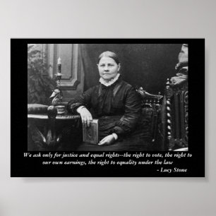 Lucy Stone Equal Civil Rights Rebellezer Poster