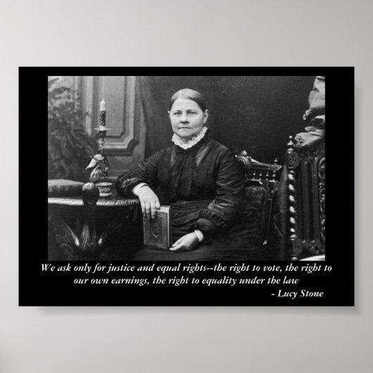 Lucy Stone Equal Civil Rights Rebellezer Poster (Voorkant)
