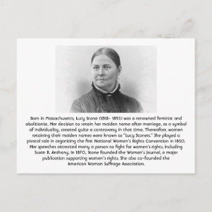 Lucy Stone - Feminist Briefkaart