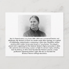 Lucy Stone - Feminist Briefkaart