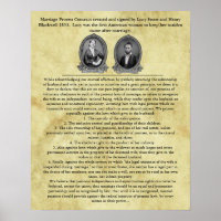Lucy Stone Marriage Contract Suffrage Civil Rights