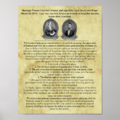 Lucy Stone Marriage Contract Suffrage Civil Rights Poster (Voorkant)