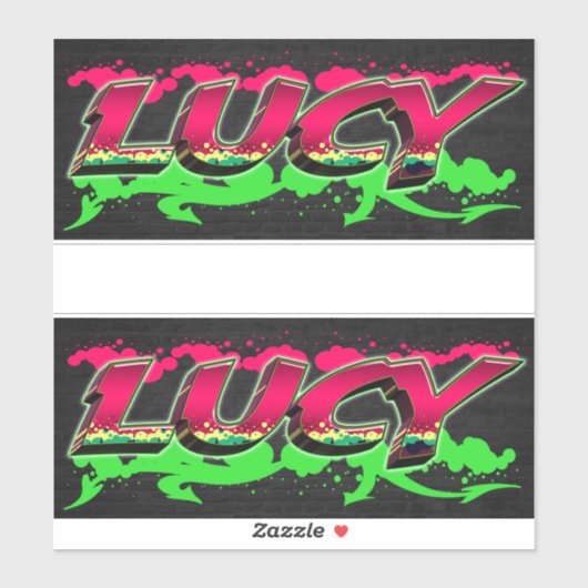 Lucy Vorname Name Graffiti Aufkleber Sticker (Vel)