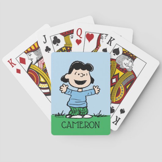 Lucy With Arms Wide Playing Cards Pokerkaarten (Achterkant)