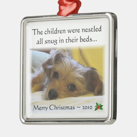 Lucy's kerstversiering 2010 metalen ornament (Links)