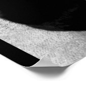 Lucy's schaduw B+W Poster (Hoek)