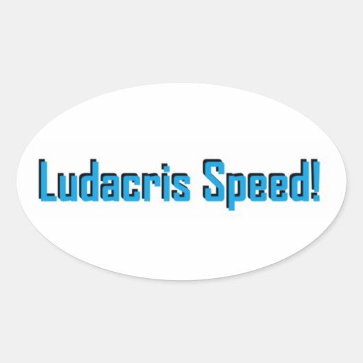 LUDACRIS SPEED! sticker (Voorkant)