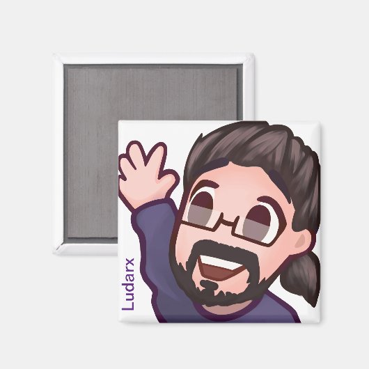 Ludarx | Hoi | Koelkast Magnet v2 (Voorkant / Achterkant)