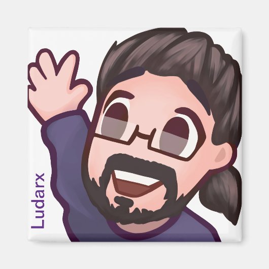 Ludarx | Hoi | Koelkast Magnet v2 (Voorkant)