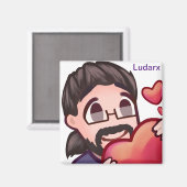 Ludarx | Liefde | Magnetische magneet v2 (Voorkant / Achterkant)