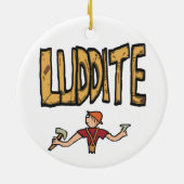 Luddite Keramisch Ornament (Achterkant)