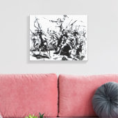 Luddite Rioters, 1811-12 Canvas Afdruk (Insitu (Woonkamer))