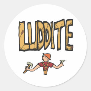 Luddite Ronde Sticker