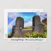 Ludendorff Bridge blijft in Erpel, Remagen Briefkaart (Voorkant / Achterkant)