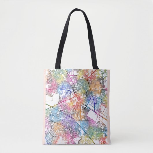 Ludhiana India City Map Tote Bag (Voorkant)