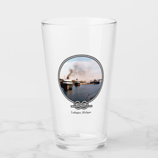 Ludington auto/treinveerboot glas (Voorkant)