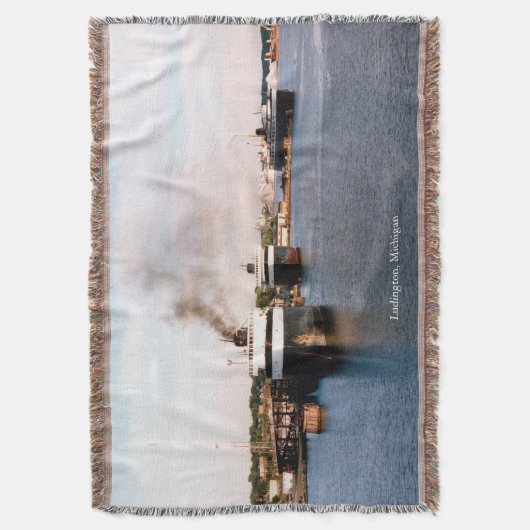 Ludington Ferries gooit dekens Deken (Voorkant Verticaal)
