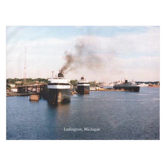 Ludington Ferries tablecloth Tafelkleed (Voorkant (Horizontaal))
