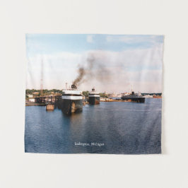 Ludington Ferries tapestry Wandkleed