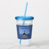 Ludington Lighthouse Acryl Drinkbeker (Achterkant)