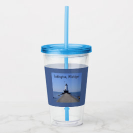 Ludington Lighthouse Acryl Drinkbeker