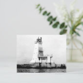Ludington Lighthouse Briefkaart (Staand voorkant)