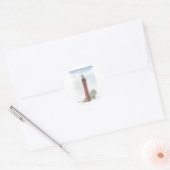 Ludington Lighthouse Ronde Sticker (Envelop)