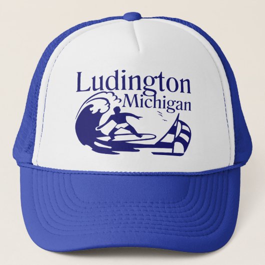 Ludington Michigan Trucker Pet (Voorkant)