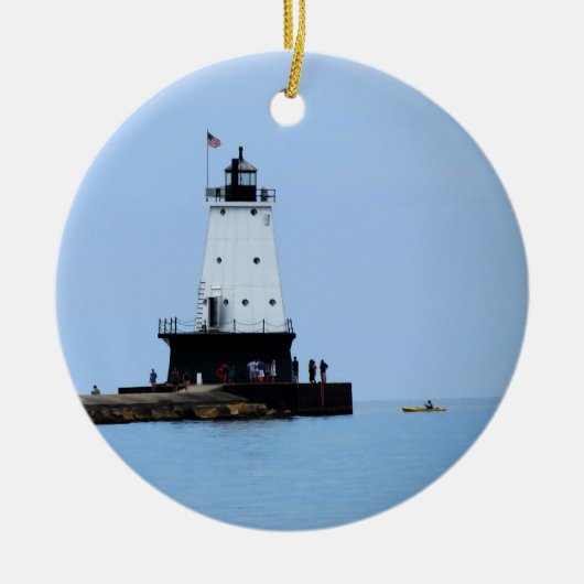 Ludington Municipal Lighthouse Ornament (Voorkant)