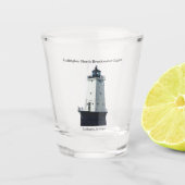 Ludington Noord-Breakwater Lichtschot Shot Glas (Voorkant)