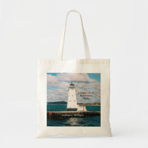 Ludington North Breakwater Light canvas tas