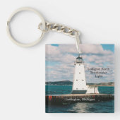 Ludington North Breakwater Light key chains Sleutelhanger (Voorkant)