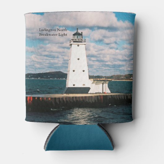 Ludington North Breakwater Light koelbox Blikjeskoeler (Voorkant)