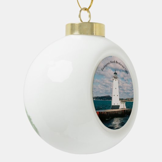 Ludington North Breakwater Light ornament (Links)