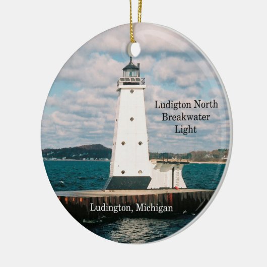 Ludington North Breakwater Light ornament (Links)