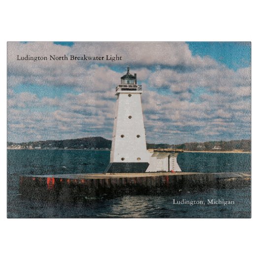 Ludington North Breakwater Light snijplank (Voorkant)