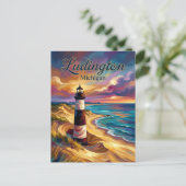 Ludington Park Michigan Briefkaart (Staand voorkant)