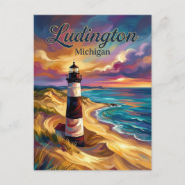 Ludington Park Michigan Briefkaart