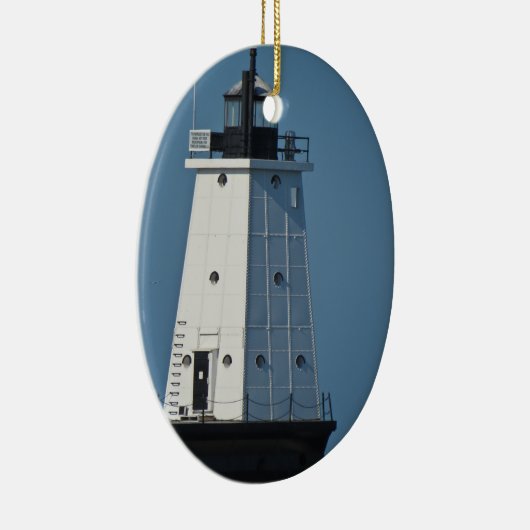 Ludington Pierhead Light Keramisch Ornament (Rechts)