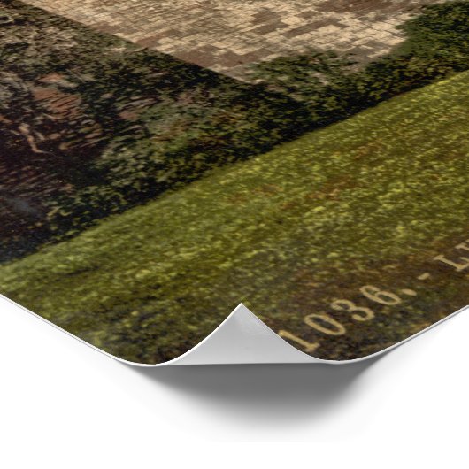 Ludlow Castle II, Shropshire, Engeland Poster (Hoek)