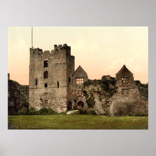 Ludlow Castle II, Shropshire, Engeland Poster (Voorkant)