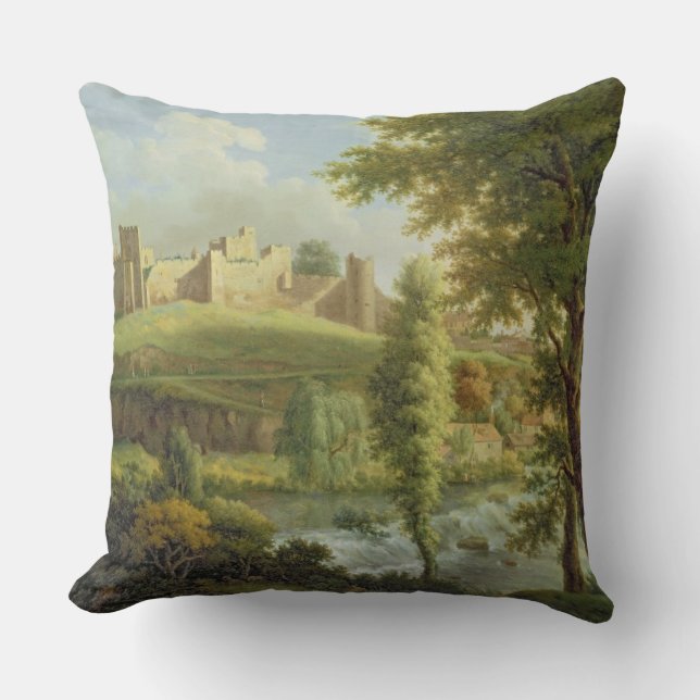 Ludlow Castle met Dinham Weir uit de Zuid-Wes Kussen (Voorkant)