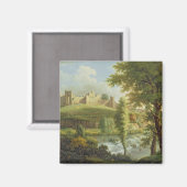 Ludlow Castle met Dinham Weir uit de Zuid-Wes Magneet (Voorkant / Achterkant)